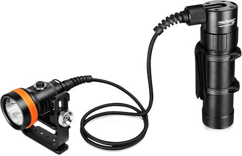 ORCATORCH D620 V2.0 2700 Lumen Primary Canister Dive Light 3 Modes Technical Diving Flashlight Underwater 150M Scuba Torch for Caving Wreck Diving in Kuwait