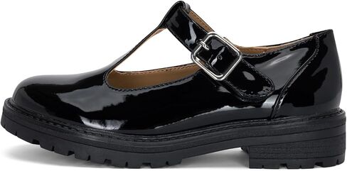 STYLISH S Belle-K ~ Little Kids Girls T-Strap Hook and Loop Low Heel Platform Mary Jane Dress Shoes in Kuwait