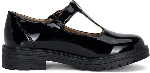 STYLISH S Belle-K ~ Little Kids Girls T-Strap Hook and Loop Low Heel Platform Mary Jane Dress Shoes in Kuwait