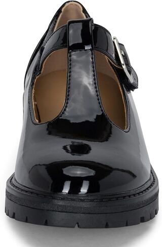 STYLISH S Belle-K ~ Little Kids Girls T-Strap Hook and Loop Low Heel Platform Mary Jane Dress Shoes in Kuwait