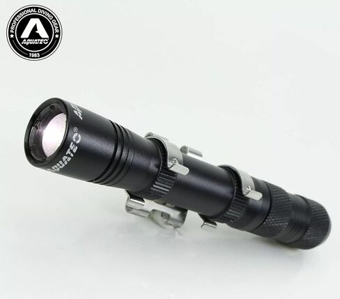 Scuba Diving Light Headlamp Underwater 150M Backup, Dive Flashlight 200 Lumens with Push-Button Switch, Stainless Steel Mask Strap Clip, Lanyard, Made in Taiwan in Kuwait