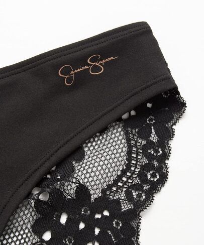 Jessica Simpson Women's Underwear - 3 Pack Microfiber Lace Bikini Panties (S-XL) in Kuwait