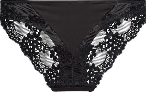 Jessica Simpson Women's Underwear - 3 Pack Microfiber Lace Bikini Panties (S-XL) in Kuwait
