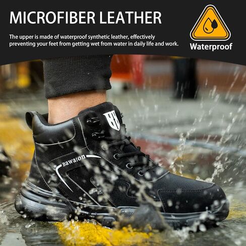 Nasogetch Waterproof Work Boots for Men Women Steel Toe Boots Lightweight Indestructible Slip Resistant Construction Safety Boots in Saudi Arabia