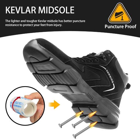 Nasogetch Waterproof Work Boots for Men Women Steel Toe Boots Lightweight Indestructible Slip Resistant Construction Safety Boots in Saudi Arabia