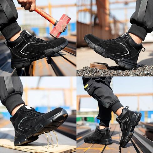 Nasogetch Waterproof Work Boots for Men Women Steel Toe Boots Lightweight Indestructible Slip Resistant Construction Safety Boots in Saudi Arabia