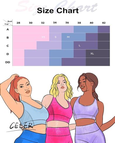حمالة صدر رياضية من CELER للنساء من Racerback الكيمياء بدون خياطة للتمرين واليوجا واللياقة البدنية مع وسادات قابلة للإزالة in Kuwait
