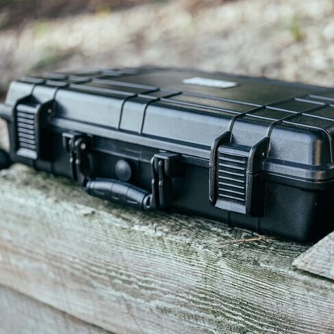 حافظة صلبة تكتيكية 45 مع رغوة - حافظات حماية قابلة للقفل مقاس 19 × 13.4 بوصة لملحقات الأسلحة أو الأجهزة الإلكترونية أو الأجهزة in Kuwait