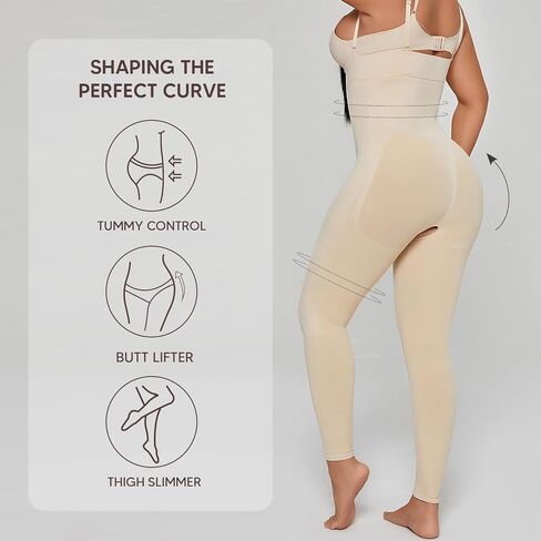 سالوبيت سوبرينكس مفتوح الصدر للنساء للتحكم في البطن، ملابس داخلية عالية الخصر وفخذ أنحف لكامل الجسم in Kuwait