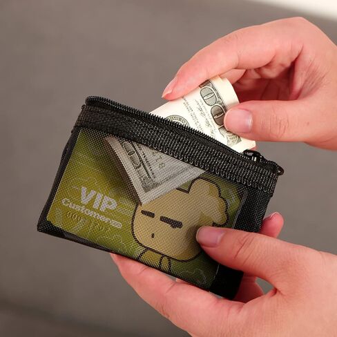 حقائب شبكية بسحاب صغيرة من باتو، مقاس 10.16 سم × 12.7 سم، مقاس S / A7، 5 قطع، منظم إكسسوارات مستحضرات التجميل وأحمر الشفاه، حقيبة تخزين صغيرة لمجموعة السفر، ألوان متنوعة in Kuwait