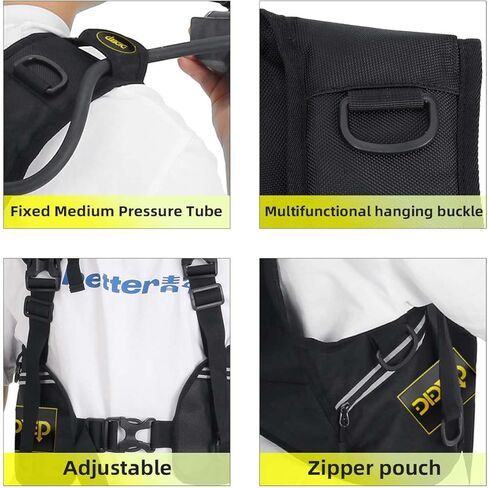 شنطة ظهر لخزان غوص سكوبا واسطوانة الاكسجين سعة 2 لتر، دعامة دعم لزجاجة اكسجين فردية قابلة للتعديل مع دعامة لاسطوانة الغاز، شنطة تخزين خلفية لمعدات الغطس in Kuwait