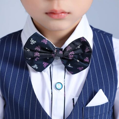 Pofiko Boys Suits Kid Pants and Vest Set，Formal Dress for Toddler Wedding Outfits in Kuwait