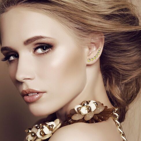 8/9/12 زوجًا من أقراط الأذن الذهبية والفضية للنساء ثقب الغضروف - متعدد الألوان 7 تشيكوسلوفاكيا أقراط مسمارية للفتيات المراهقات - أقراط أذن للنساء أزياء in Kuwait