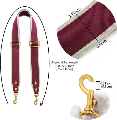 GOXTECH Purse Strap Replacement Crossbody Handbag Stripe Wide Adjustable in Kuwait