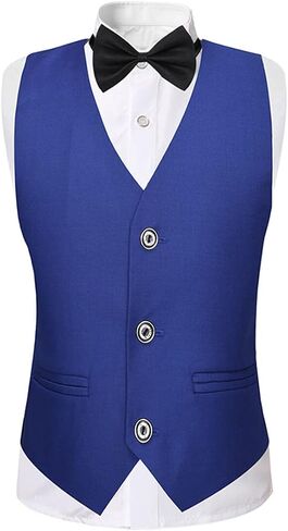 Boyland Boys 3 Pieces Tuxedo Suits Jacquard Shawl Lapel Slim Fit Tux Jacket Vest Pants 4 Colors Prom Party Wedding in Kuwait