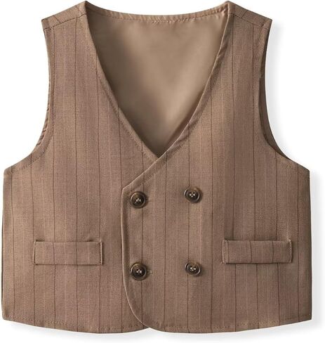 Tiepant Boy Clothes Toddler Outfits, Long Sleeve Shirts + Vest + Pants Party Suit in Saudi Arabia