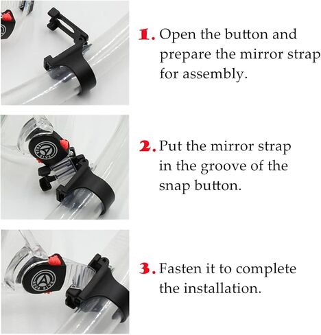 4 قطع من مشابك الغطس من لنجباباو، حامل انبوب غوص بلاستيكي عالمي 25 ملم، حامل انبوب التنفس الهوائي لمعدات الغوص والغطس in Kuwait