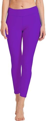 Micosuza Women's Swimming Tights Surfing Leggings Ankle-Length Rash Guard Capris Pants in Saudi Arabia