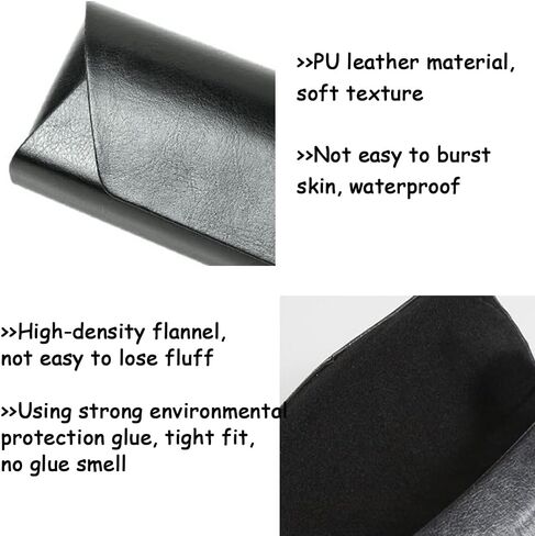 2PCS Leather Glasses Case, PU Portable Eyeglass Case, Sunglasses Case Protector in Saudi Arabia