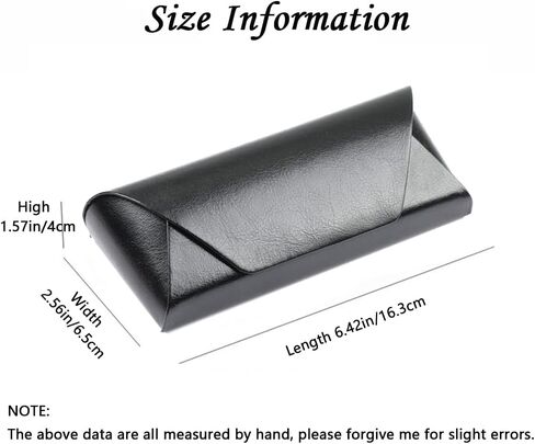 2PCS Leather Glasses Case, PU Portable Eyeglass Case, Sunglasses Case Protector in Saudi Arabia