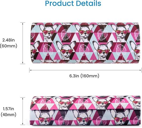 حافظة نظارات GUDVUE بهيكل صلب، حافظة نظارة شمسية محمولة، حافظة نظارة أنيقة من جلد البولي يوريثان، خفيفة الوزن in Kuwait