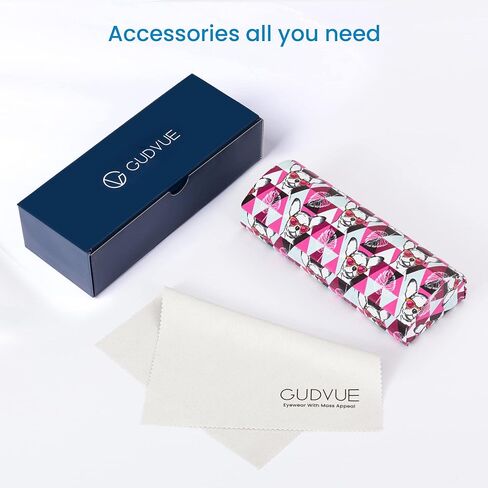 حافظة نظارات GUDVUE بهيكل صلب، حافظة نظارة شمسية محمولة، حافظة نظارة أنيقة من جلد البولي يوريثان، خفيفة الوزن in Kuwait