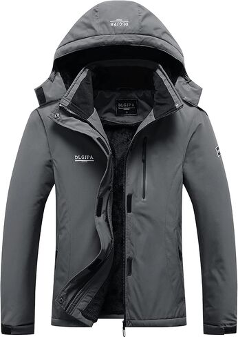DLGJPA Women's Mountain Waterproof Ski Jacket Hooded Windbreakers Windproof Raincoat Winter Warm Snow Coat in Kuwait