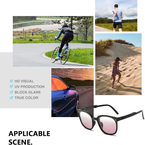 نظارات شمسية مستقطبة قابلة للطي من WMAO للبنات والأولاد 100% حماية من الأشعة فوق البنفسجية بإطار TR90 لطيف AM036 in Kuwait