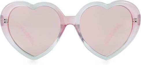 JOVAKIT Kids Polarized Heart Shaped Sunglasses for Girls Age 3-18, Fashion Lovely Rave Party Sun Glasses UV Protection in Saudi Arabia