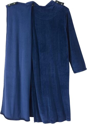 Women’s Open Back Adaptive Plush Nightgown With Zip Front in Saudi Arabia