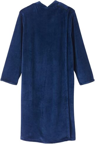 Women’s Open Back Adaptive Plush Nightgown With Zip Front in Saudi Arabia