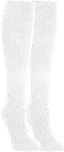 مجموعة جوارب طويلة للركبة من مجموعة عطلة نهاية الأسبوع الأكثر نعومة في العالم - جوارب عصرية فائقة النعومة - جوارب عالية محبوكة بالكابل للتجفيف بالمجفف in Kuwait