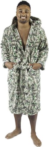 Forever Lazy Bathrobes for Women and Men, Hooded, Soft, Fuzzy Coral Fleece in Kuwait