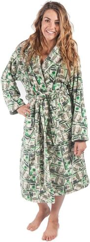 Forever Lazy Bathrobes for Women and Men, Hooded, Soft, Fuzzy Coral Fleece in Kuwait
