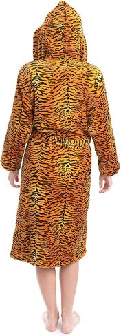 Forever Lazy Bathrobes for Women and Men, Hooded, Soft, Fuzzy Coral Fleece in Kuwait