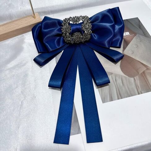 خمر كريستال كبير Bowknot الشريط قميص قبل تعادل القوس الرقبة التعادل دبابيس التلبيب دبابيس للنساء الفتيات أنيقة مستطيل حجر الراين دعوى طوق التعادل دبوس الصدر الصدار الملحقات الملابس والمجوهرات حفل زفاف مأدبة هدايا عيد ميلاد in Kuwait