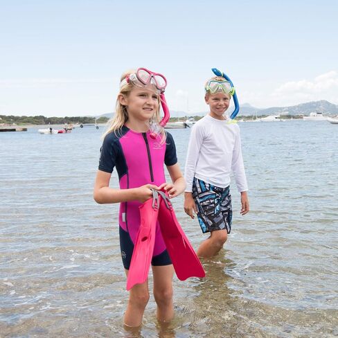 U.S. Divers Regal Jr Kids Snorkeling Combo - Adjustable 2-Window Mask, Leak-Free Customized Fit, Dry Top Snorkel Technology - Play Series, Unisex Children in Saudi Arabia