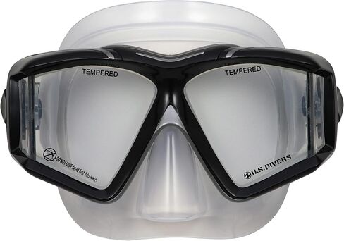 U.S. Divers Sideview Adult Snorkel Mask - 180-Degree Full Underwater Vision, Leak-Free Silicone Face Skirt, Easy-Adjust Mask Buckles - Pro Series | Unisex Adult in Saudi Arabia