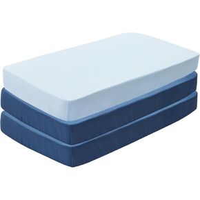 ملاءة سرير DuoMiaoMiao مناسبة للأولاد والبنات، ملاءة سرير ناعمة من الألياف الدقيقة لسرير الأطفال القياسي، غطاء مرتبة قابل للتنفس لمراتب الأطفال الصغار، 28 × 52 بوصة (ملاحظة وردية، 3) in Kuwait