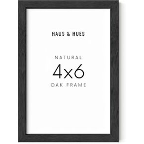 مجموعة إطارات من خشب البلوط الأسود مقاس 12 × 16 بوصة من HAUS AND HUES - إطار ملصق أسود أساسي، إطار ملصق مقاس 12 × 16، إطار ملصق أسود، إطار للملصق، إطار لفن الحائط، إطار ملصق مقاس 12 × 16، إطار أسود مقاس 12 × 16