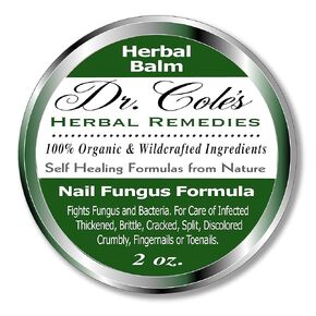 Dr. Cole’s Organic Herbal Nail Fungus Balm - May Assist with Repairing Thick, Cracked or Flakey Fingernails and Toenails