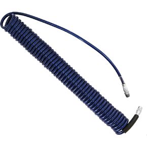 Plastair HoseKoil PU425-1-3-AMZ 1/4-Inch x 25-Foot Polyurethane Lead Safe Ultra-Light Recoil Air Hose, Blue in Saudi Arabia