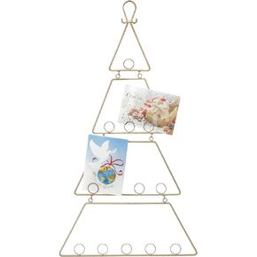 Red Co. 35" Decorative Metal Wall Hanging Ornament Tree Card & Photo Holder Display in Black Finish