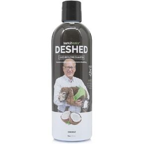 شامبو Bark2Basics DeShedding للكلاب، 16 أونصة - يكافح ويقلل تساقط الشعر، ويزيل الطبقة السفلية، ويحارب تساقط الشعر الزائد، وغني بالأوميغا 3 و6، ويقوي بصيلات الشعر، طبيعي، صنع في الولايات المتحدة الأمريكية in Kuwait