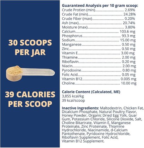 Under the Weather Ready Cal Topper for Dogs | High-Calorie, Weight Gainer, Appetite Stimulant, Energy Booster Pet Suppliment | 30 Scoops (Scoop Included) in Kuwait