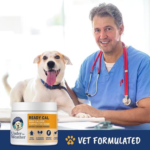Under the Weather Ready Cal Topper for Dogs | High-Calorie, Weight Gainer, Appetite Stimulant, Energy Booster Pet Suppliment | 30 Scoops (Scoop Included) in Kuwait