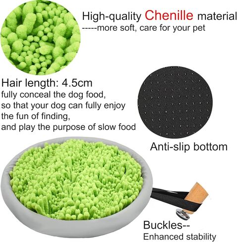 Femont Snuffle Mat for Dogs,Pet Snuffle Mat with Silicone Lick Pad,Interactive Sniff Mat for Boredom,Encourages Natural Foraging Skills and Stress Relief for Small/Medium/Large Dogs in Kuwait