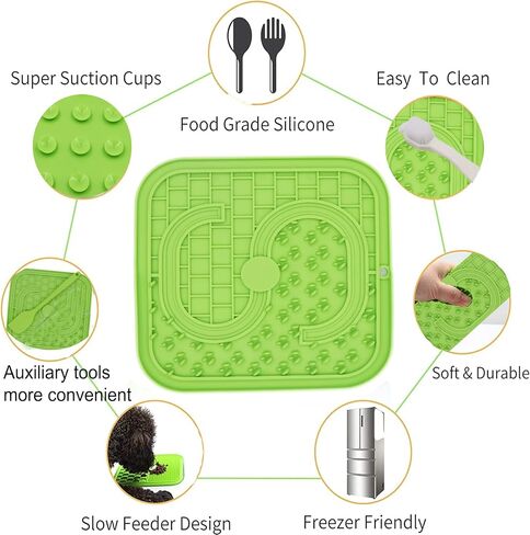 Femont Snuffle Mat for Dogs,Pet Snuffle Mat with Silicone Lick Pad,Interactive Sniff Mat for Boredom,Encourages Natural Foraging Skills and Stress Relief for Small/Medium/Large Dogs in Kuwait