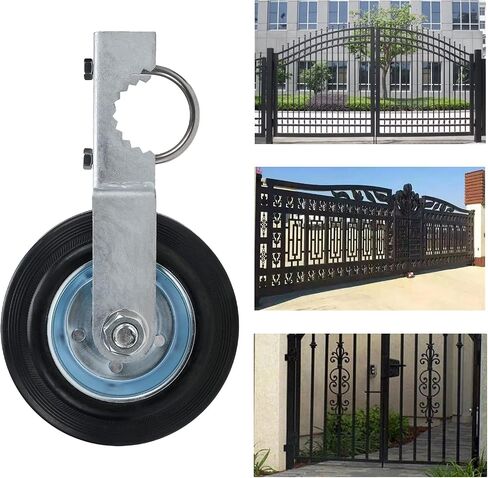 Gate Helper Wheel with 1-5/8" Thru 2" Gate Frames, 6" Gate Wheel Gate Support Wheel for Chain Link Fence Swing Gate in Saudi Arabia