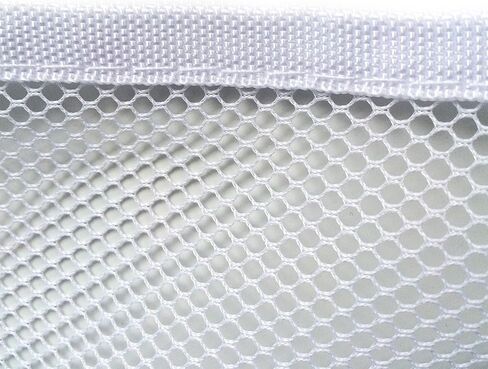 Child Safety Clear Banister Guard Net for Stairs, CuleedTec 16.5x2.5ft Protection Preathable Crib Mesh Liner Bumper for Baby, Cat Fence, Balcony Screen Cat Netting for Pets,SGS Passed in Kuwait